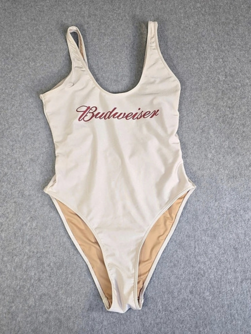 Budweiser Rave Suits Logo One Piece Swimsuit Medium